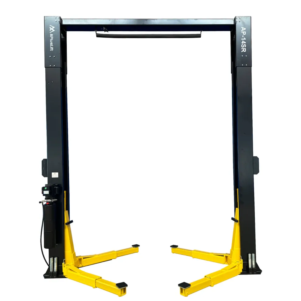 APlusLift 14,000LB 2-Post Overhead Single Release Direct Drive Car Lift with 3 Year Warranty - AP-14SR