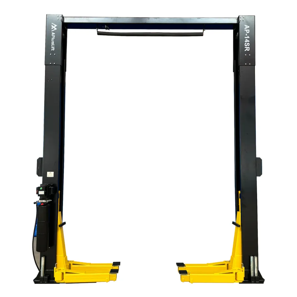 APlusLift 14,000LB 2-Post Overhead Single Release Direct Drive Car Lift with 3 Year Warranty - AP-14SR