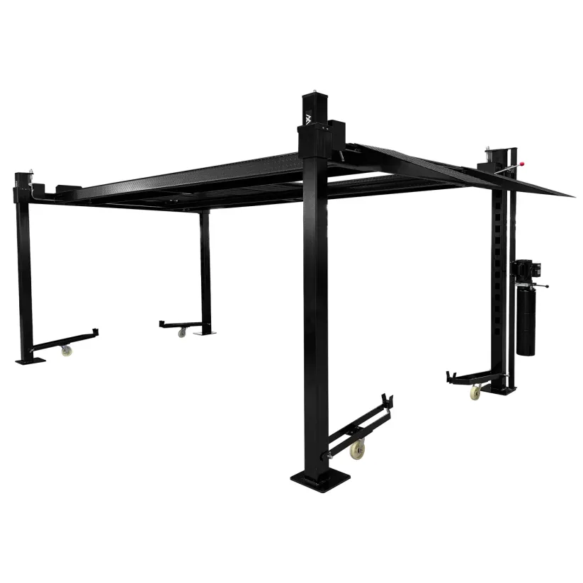 APlusLift 11,000LB 4-Post Portable Parking Storage Service Car Lift - HW-4P11S