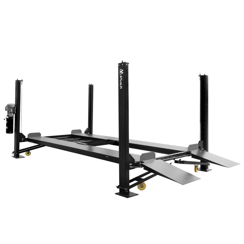 APlusLift 9,000LB 4-Post Portable Parking Storage Service Car Lift - HW-4P9S