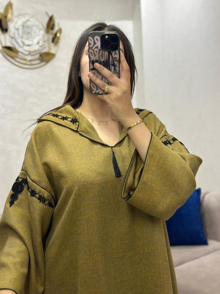 جديد الجلابة الشتوية جلابة مخزنية ثوب تويد