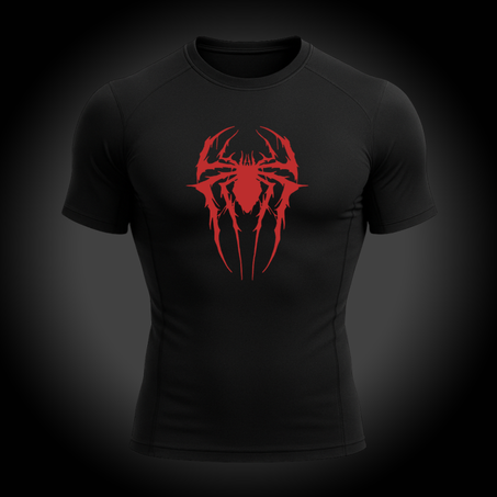 Short Black Spider New Red