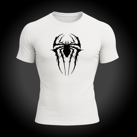 Short White Spider New black