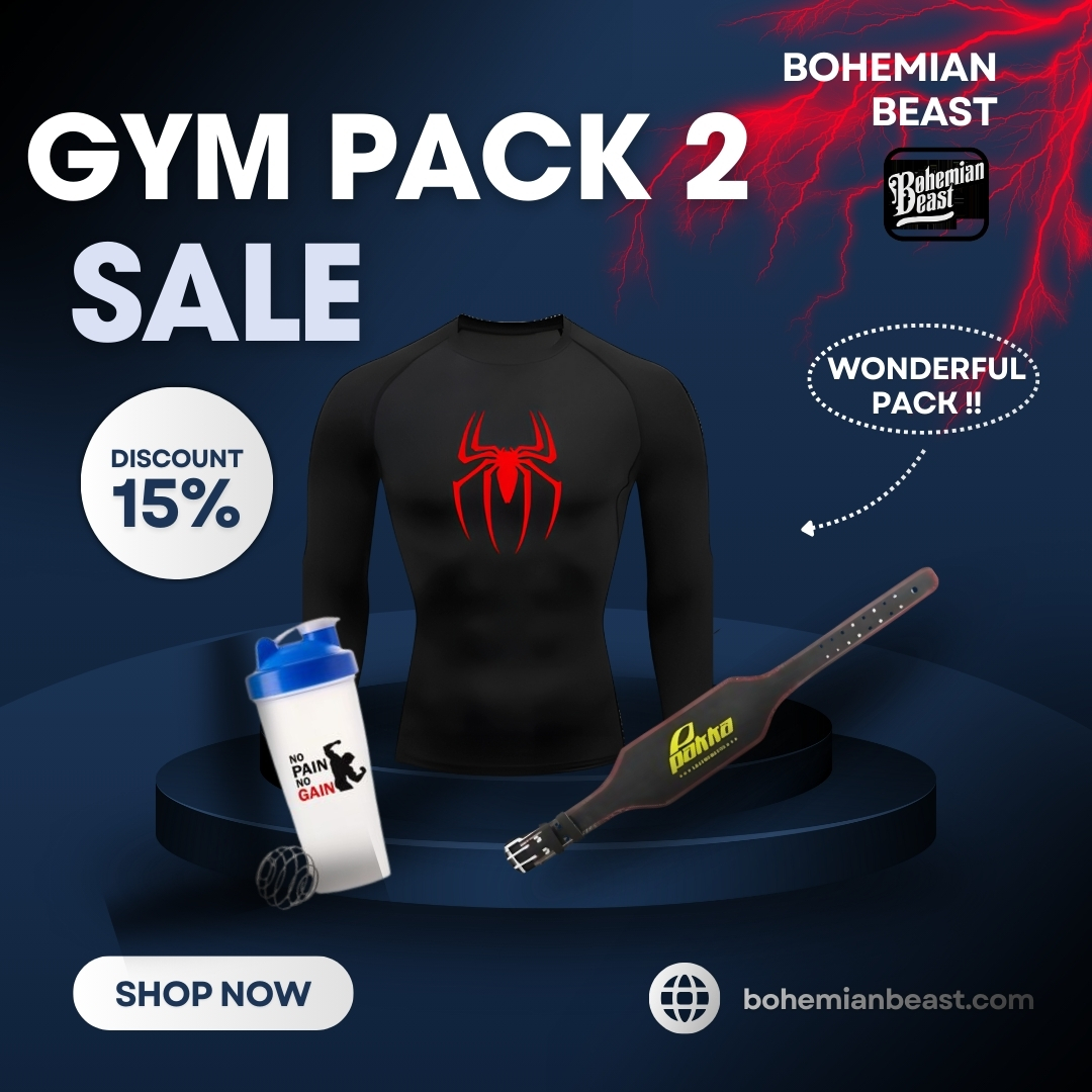 Long Black Spider Normal Red + Shaker + Belt