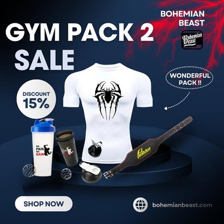 Short White Spider Nez Black + Shaker + Belt