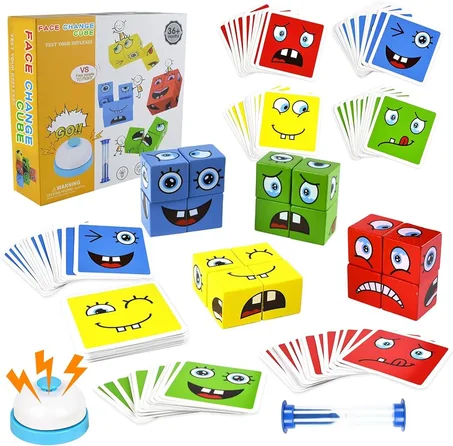 مكعب اللغز مع التعبيرات