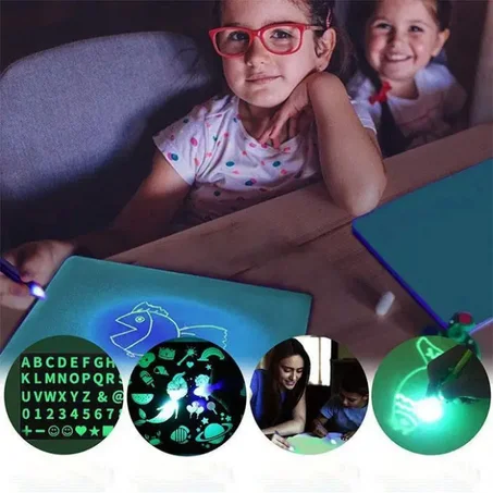 اللوحة السحرية المضيئة للرسم مع القلم متعدد الاستخدامات