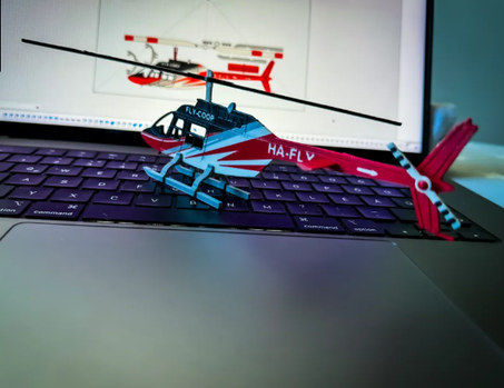 Helicopter Kit Card (Bell 206B Jetranger)