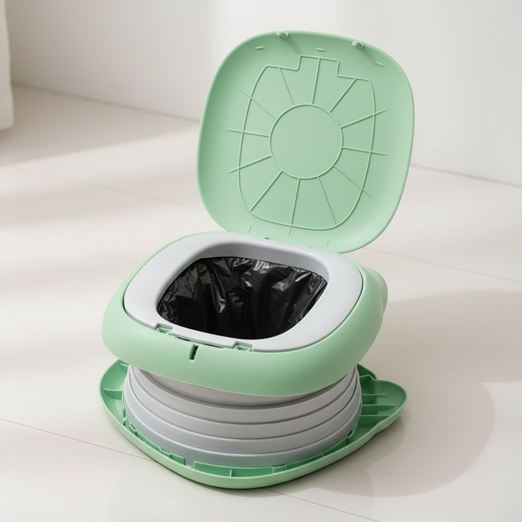 مرحاض محمول للأطفال قابل للطي