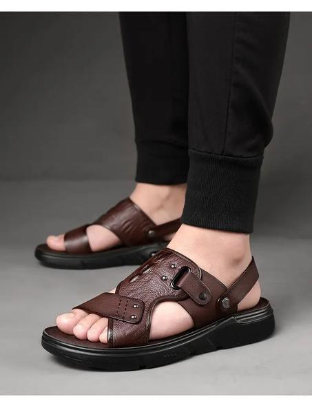 صندل جلدي كاجوال عصري