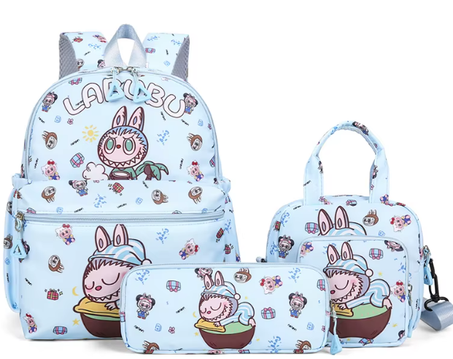 Labubu Schoolbag 4 pièces Sets