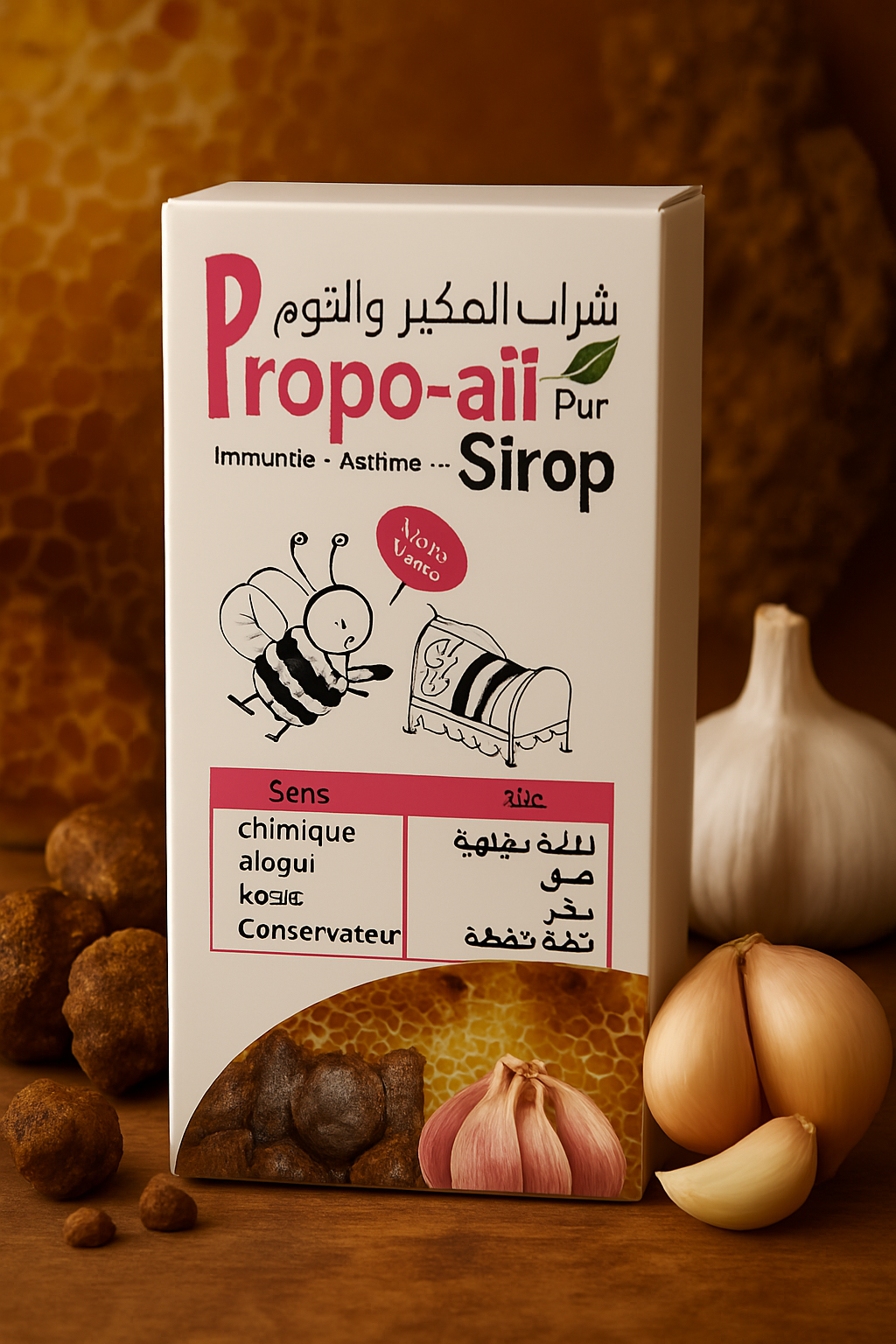 شراب العكبر والثوم