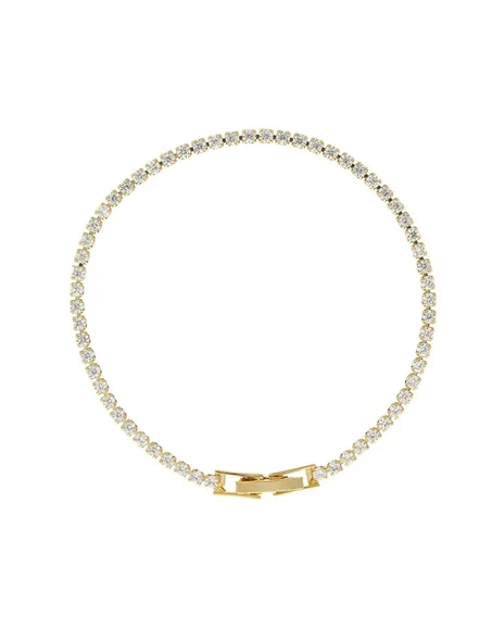 Bracelet Tennis Doré 2 mm – Élégance Intemporelle