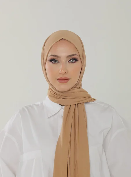 Châle en Jersey de Luxe - Sable