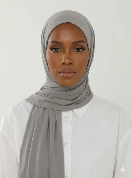 Châle en Jersey de Luxe Premium | Doux & Extensible - Gris