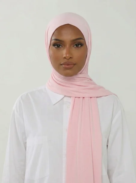 Châle en Jersey | Doux & Extensible - Rose bébé