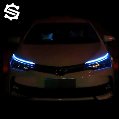 2 Pièces/Ensemble LED lumière clignotant coulant 60 Cm Voiture