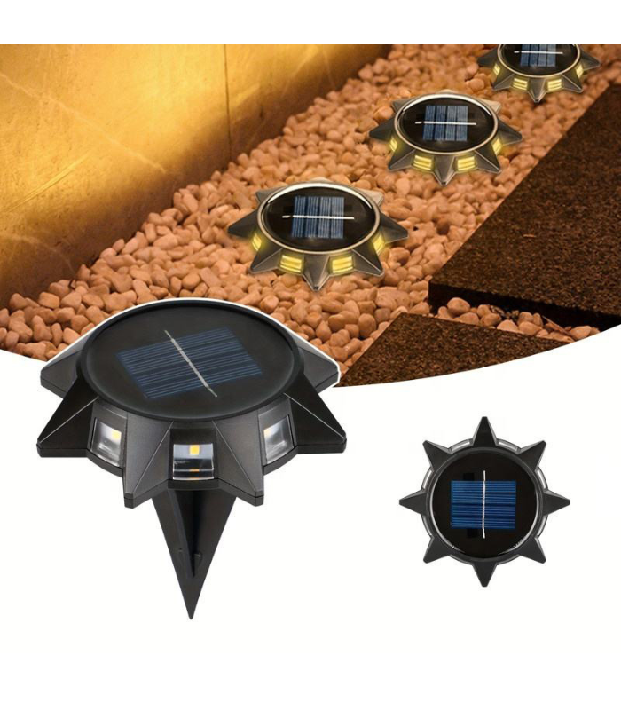 مصباح شمسي LED للزينة الخارجية للحديقة بدون كهرباء