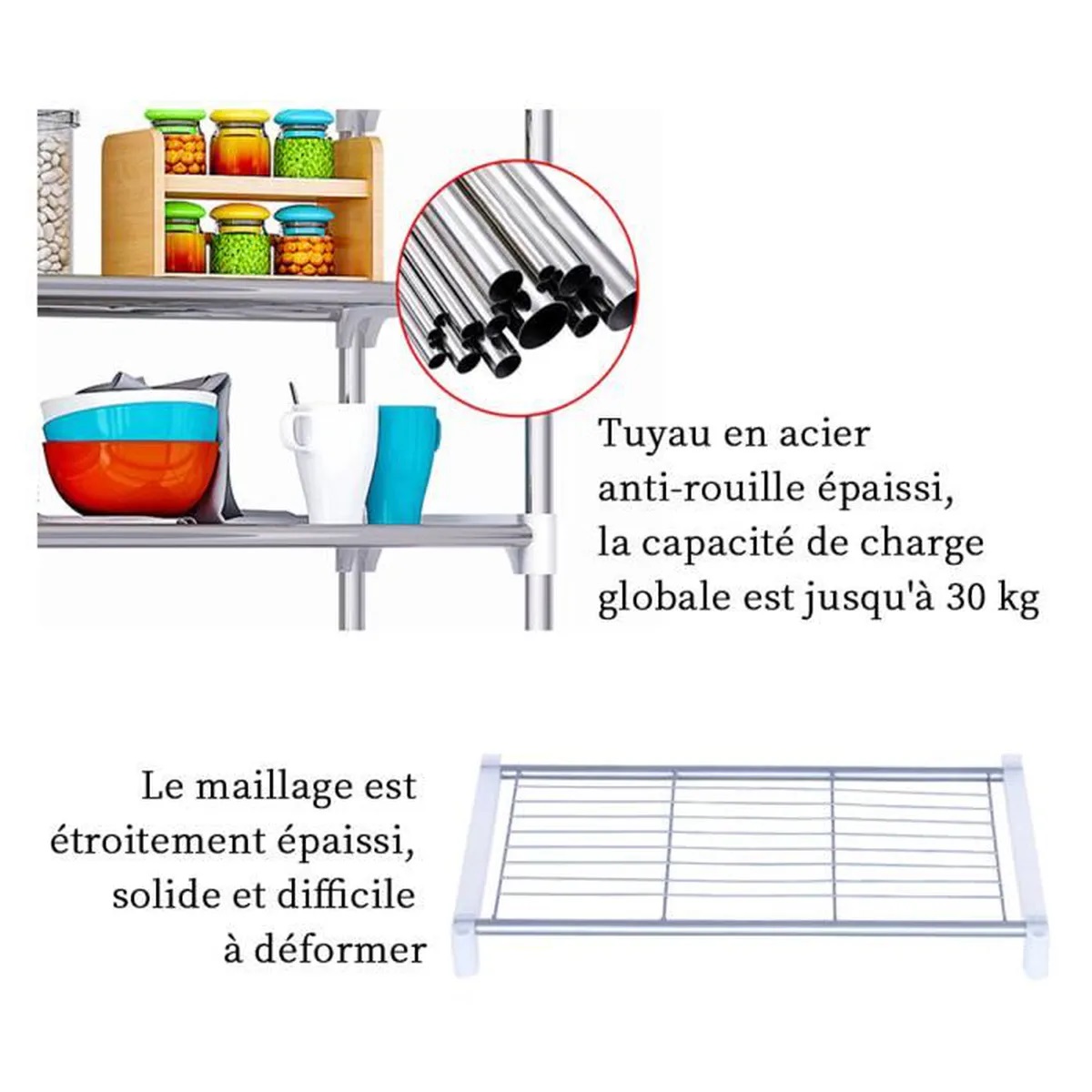 رف ترتيب المطبخ