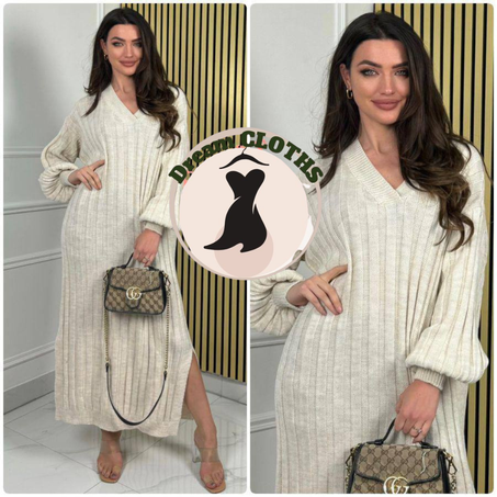 Robe à manches bouffantes