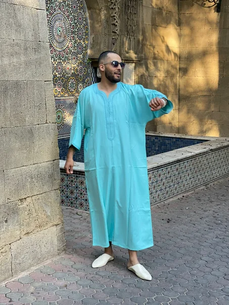 Kandora Marocaine Turquoise