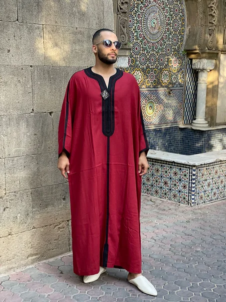 Kandora Marocaine Rouge