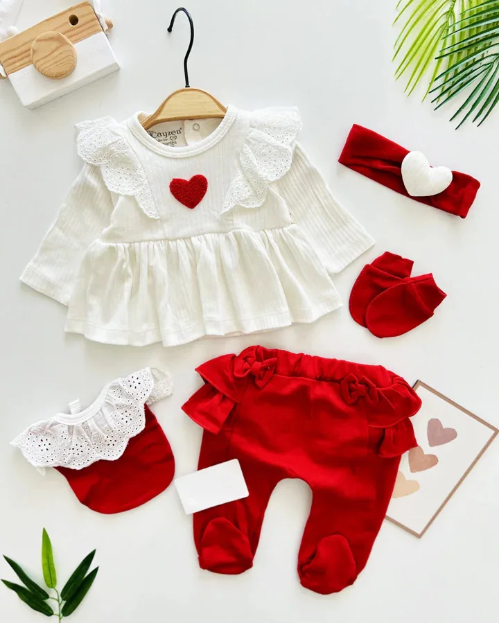 طقم القلب الأحمر ❤️