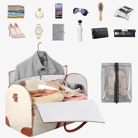 حقيبة سفر أنيقة قابلة للطي بميزات متعددة