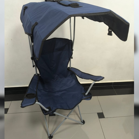 💺 كرسي قابل للطي مع مظلة واقية من الشمس