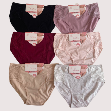 Pack de 6 Culottes Confort en Coton de la marque HEAT UNDERWEAR