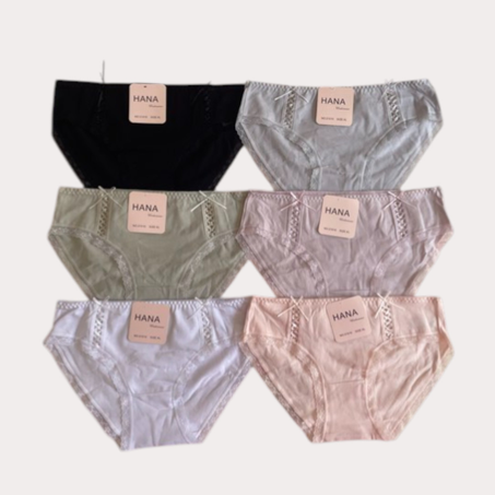 Pack de 6 culottes HANA
