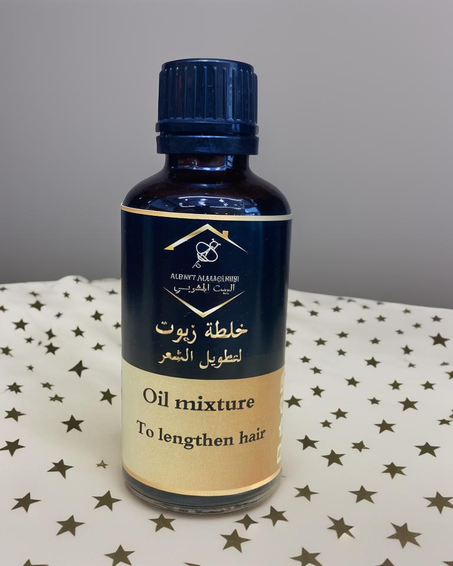Oil mexture to lengthen hair خلطة زيوت لتطويل الشعر
