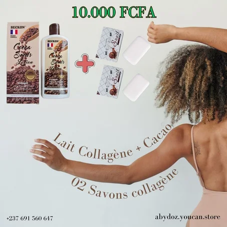 TEINT_CHOCO, LAIT CORPORELLE ENRICHIE AU COLLAGENE ET AU CACAO. POUR UN TEINT PLUS LUMINEUX. (BONUS 02 SAVONS OFFERT)