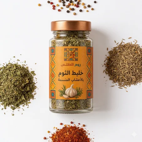🧄  خلطة الثوم بالأعشاب المنسمة – روح الأطلس