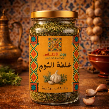 🧄  خلطة الثوم بالأعشاب المنسمة – روح الأطلس