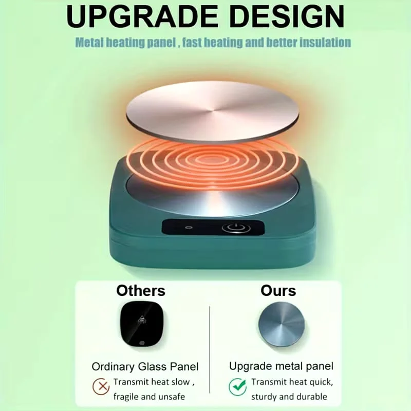 hermo-Pad Inteligente - Calentador Automático de Termos para Café, Biberones y Fórmula, Calentador de Escritorio Enchufable (Bajo Voltaje) - Regalo Ideal para Parejas, Oficina y Uso, Compatib