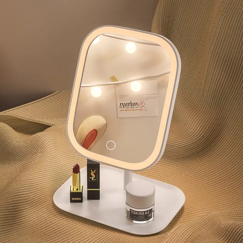 Espejo de Maquillaje LED con Luces, Espejo de Tocadizo con 3 Modos de Iluminación,
