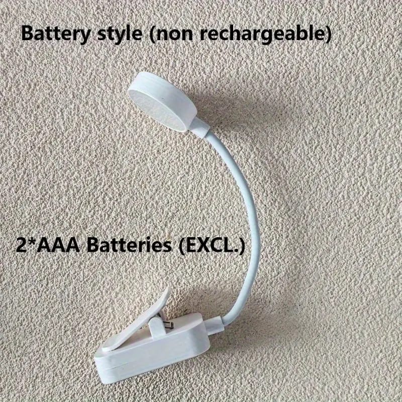 1 Luz de Lectura LED Portátil con Clip, Tres Temperaturas de Color