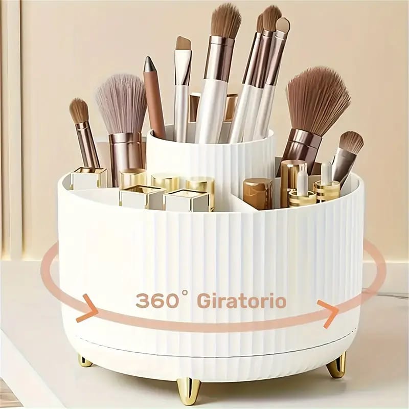1pc ABERZEY Organizador de Maquillaje Giratorio 360°
