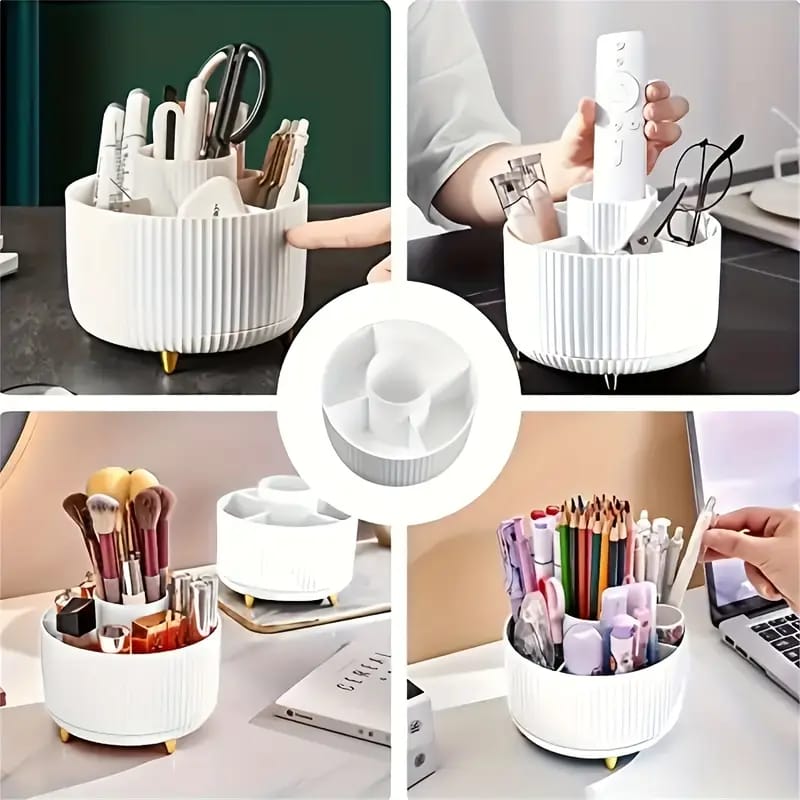 1pc ABERZEY Organizador de Maquillaje Giratorio 360°