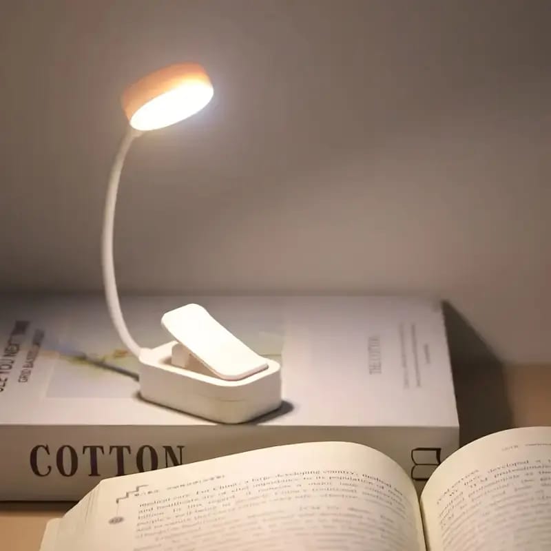 1 Luz de Lectura LED Portátil con Clip, Tres Temperaturas de Color