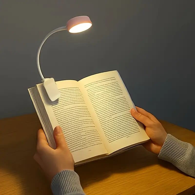1 Luz de Lectura LED Portátil con Clip, Tres Temperaturas de Color