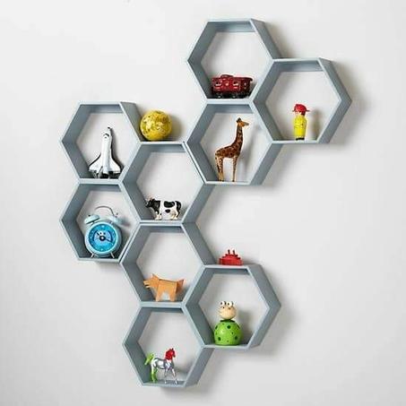 رف ديكور خلية النحل عالي الجودة + التوصيل بالمجان