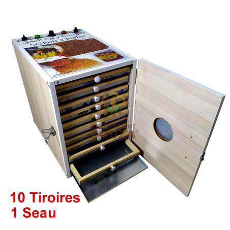 Séchoir Pollen - 10 Tiroires - 1 Seau