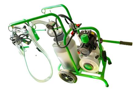 CHARIOT A TRAIRE 01 POTS 2F BIDON 40L MILKY