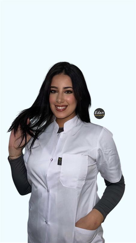 Blouses demi manches col officier unisexe (H/F)