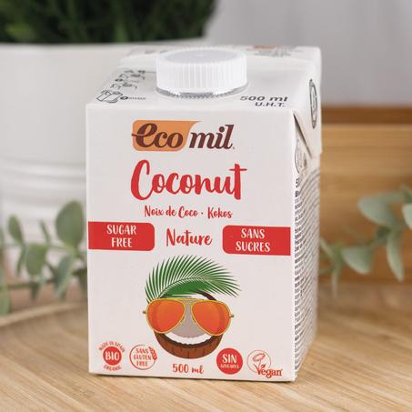 Boisson à la noix de coco sans sucre BIO 500 ml EcomiL