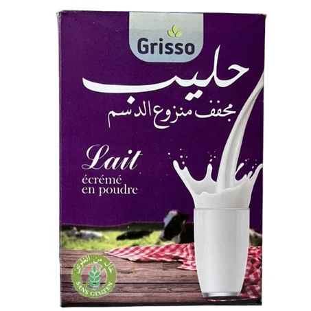 حليب مجفف منزوع الدسم