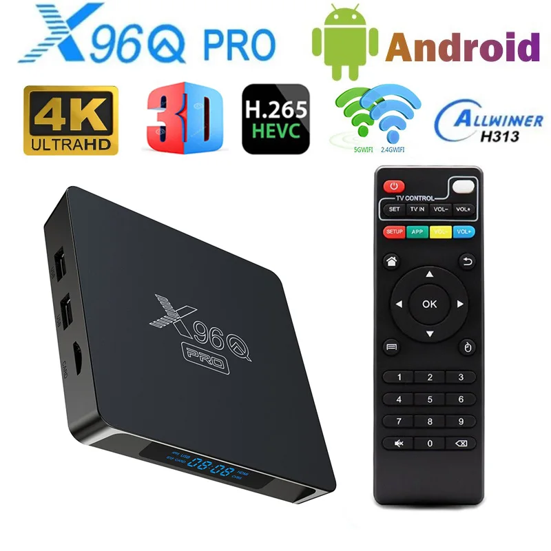 X96 Q Plus Android TV Box + 12 Mois IPTV SmartX2