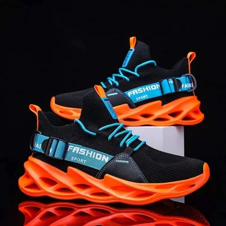 Walking Shoe Model-3 (Black/Orange)